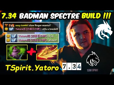 Yatoro 7.34 Spectre BADMAN BUILD BACK !!! Ability Reworked New Patch Dota 2