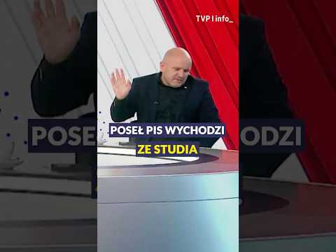 Poseł Gosek wychodzi ze studia. "To przechodzi ludzkie pojęcie!" #polityka #polska #shorts