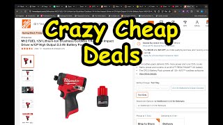 Crazy Clearance Tool Deals At Walmart & Milwaukee Tool Deals At Home Depot