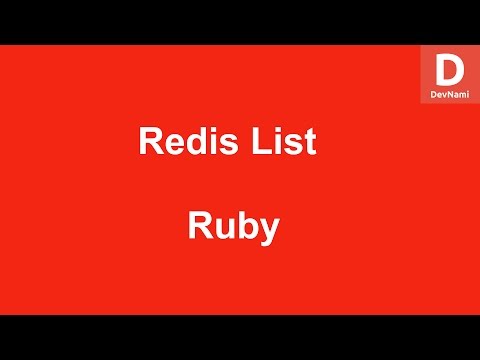 Ruby Create List in Redis