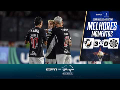 ADSON BRILHA, COM GOL E ASSISTÊNCIAS, E VASCO BATE O OLIMPIA PELA SUL-AMERICANA | MELHORES MOMENTOS