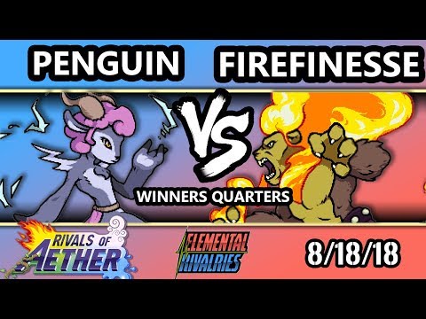 ER 1 - Penguin (Absa) Vs. Firefinesse21 (Zetterburn) - Rivals of Aether Winners Quarters