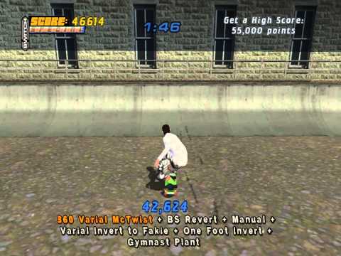 Tony Hawk Pro Skater 4 Alcatraz Get a High Score 55,000 points