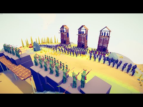 150 MEDIEVAL SOLDIER SIEGE ENEMY CASTLE - Totally Accurate Battle Simulator TABS
