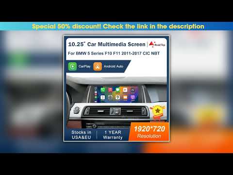 1025 1920720 Multimedia Display For BMW 5 Series F10 F11 20112017 CIC NBT Touch Screen Wireless