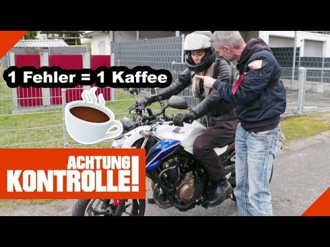 Einen Kaffee bitte! ☕ Zum ersten Mal auf dem Motorrad! |1/2| Kabel Eins | Achtung Kontrolle