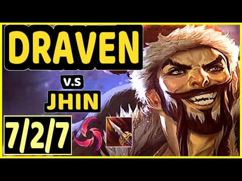 FREEZE (DRAVEN) vs JHIN - 7/2/7 KDA BOTTOM ADC GAMEPLAY - EUW Ranked GRANDMASTER
