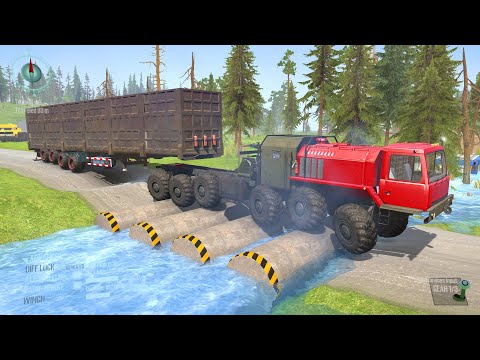 Spintires Challenge Mod | Truck vs Speed Bumps | Mudrunner Gameplay P93