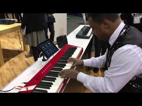 Kris Nicholson test drives the Casio PX-S1000 Red at Namm 2020