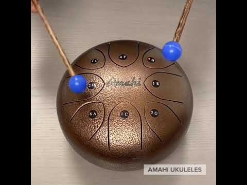 Amahi 8" Steel Tongue Drum - Red image 2