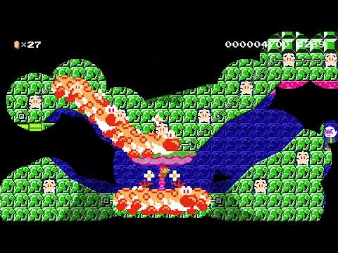 4-2 Wet Wiggler Way by ChronoHunt 🌎 World Record! 🍄 Super Mario Maker 2 ✹Switch✹ #bed