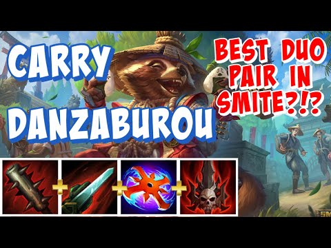 DANZABUROU CARRY - THIS MIGHT BE THE BEST DUO LANE PAIR IN SMITE! - SMITE SEASON 9