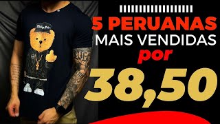FORNECEDORES de roupas masculinas malha peruana 40.1 Arão das malhas premium CAMISA 40.1 REVENDA
