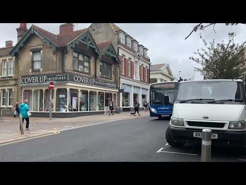 STAGECOACH BUS ROUTE 10 ARRIVING INTO WORTHING