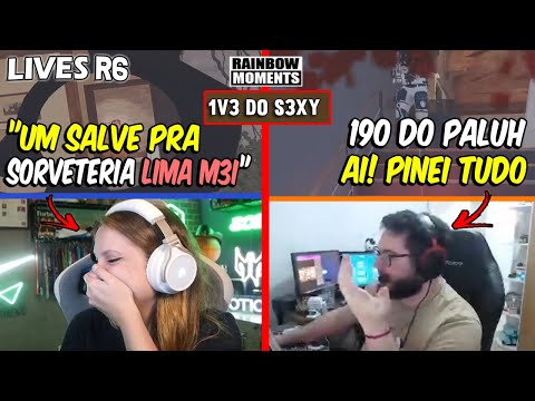 CHERRY CAINDO NO BAIT DO CHAT 🤣🤣 PALUH PINANDO TUDO, CLUTCH DO S3XY - MELHORES MOMENTOS LIVES R6