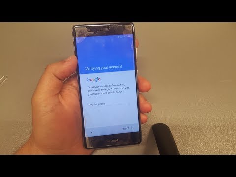 Huawei P9 EVA-L09. Remove Google account,Bypass FRP. Without box or pc.