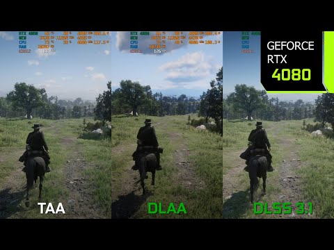 Red Dead Redemption 2 DLAA Mod | 1440p TAA vs DLAA vs DLSS 3.1 - Graphics/Performance Comparison