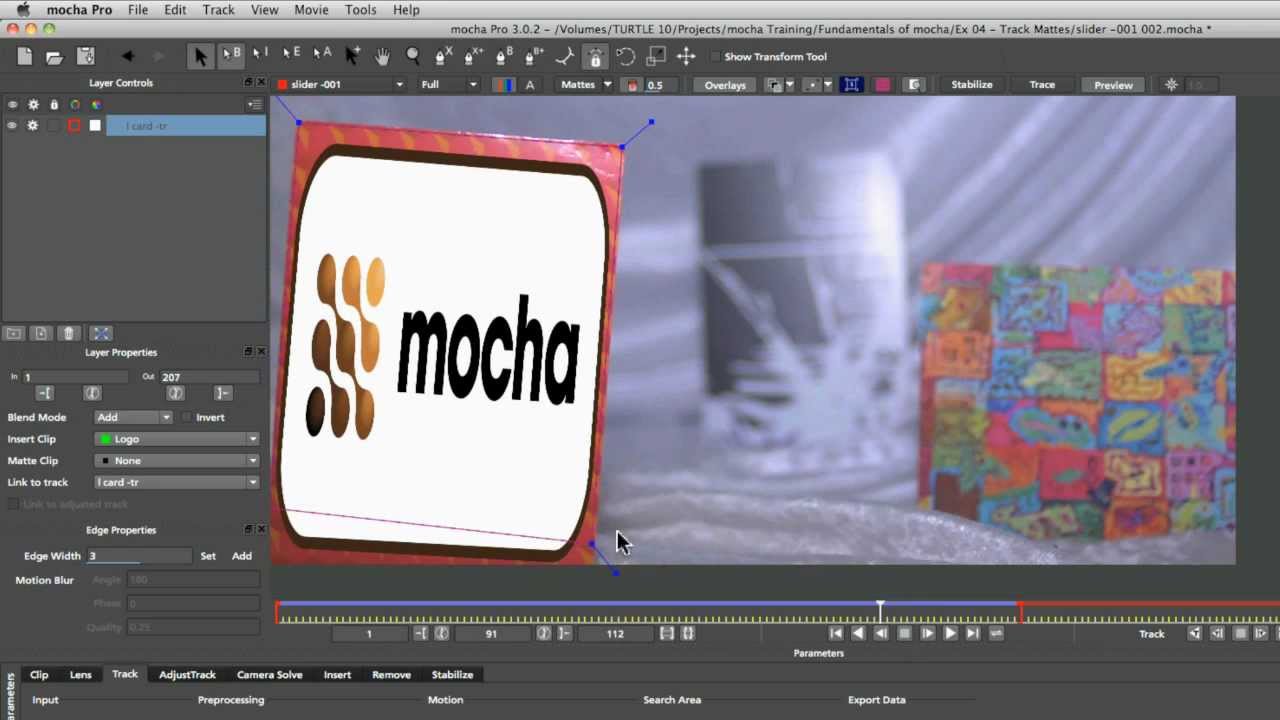 Mocha Fundamentals Chapter 4: Track Mattes
