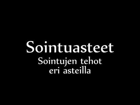 Sointuasteet - Sointujen tehot