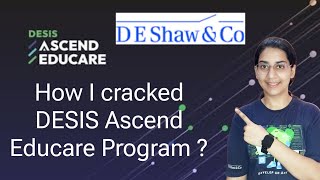 Ascend Educare Program 2023 | How I cracked DE Shaw Fellowship Program | OFFCAMPUS