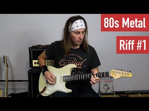 E-Gitarre lernen - 80s Metal Riff 1 - Technik und Rhythmus verbessern