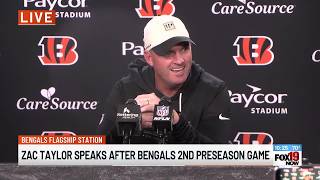 Zac Taylor speaks after Bengals beat Bears in second preseason game