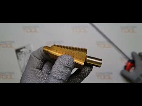 Сверло титановое ступенчатое YATO HSS 4241, 10-30 мм, L = 87/60 мм Сверло титановое ступенчатое YATO HSS 4241, 10-30 мм, L = 87/60 мм