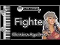 Fighter - Christina Aguilera - Piano Karaoke Instrumental
