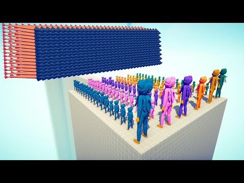 100x HUGGY WUGGY + GIANTS vs DUO EVERY GOD - Totally Accurate Battle Simulator TABS