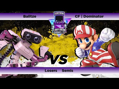 Flynn's Arcade 056 Losers Semis - Balltze (ROB) Vs CF | Dominator (Mario)   SSBU Tournament