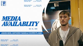 Jason Kidd, Anthony Davis, Cooper Flagg | Post Game Media Availability vs WAS | 10/24/25