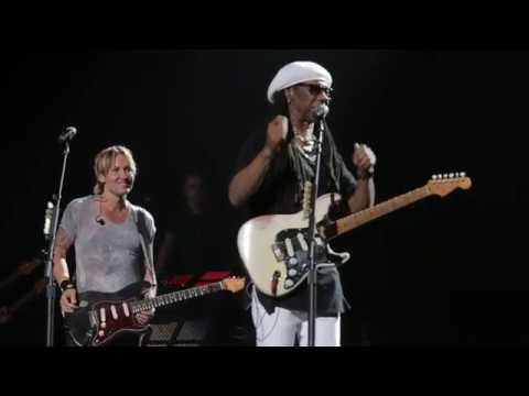 Keith Urban and Nile Rodgers at the Staples Center