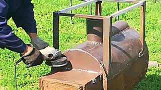 Как сделать печь для бани из газового баллона