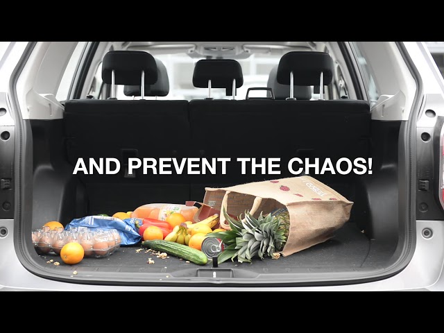 منظم صندوق السيارة الخلفي - أداة قابلة للتوسيع وحامل أمتعة مع مقسم، يستخدم تخزين آمن لسيارات الدفع الرباعي/MPV
