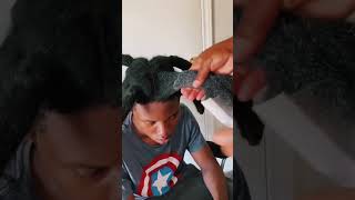 Combing out my son hair 😱 / After 2 years locked/ Wicks