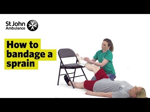 How to Bandage A Sprain - First Aid Training - St John Ambulance