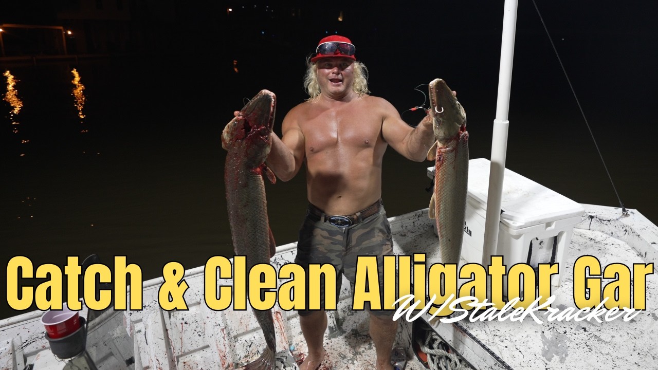 Catch & Clean Alligator Gar!