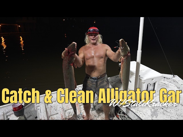 Catch & Clean Alligator Gar!