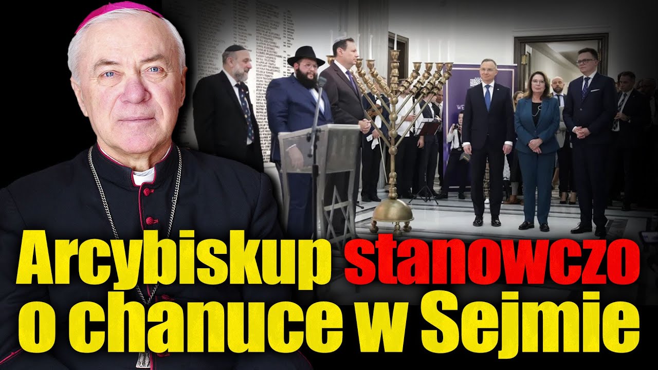 Arcybiskup Lenga stanowczo o odpalaniu świec chanukowych w Sejmie