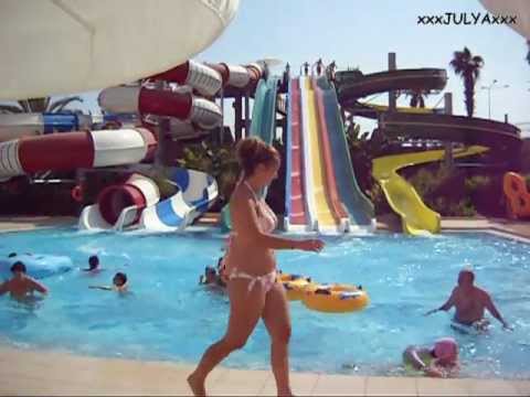 Waterslides and friendly people Royal Alhambra Palace (Turkey, Side) Водные горки и приветливые люди Royal Alhambra Palace (Турция, Сиде)