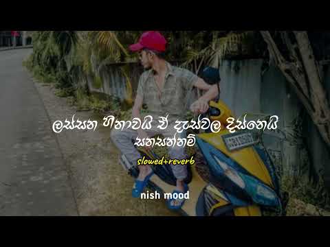 ලස්සන හිනාවයි ඒ දැස්වල දිස්නෙයි (sanasannam) spg boy | lassana hinawayi rap| slowed+reverb|nish mood