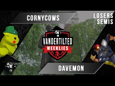 VanderTILTED #15 - Melee Singles - CornyCows (Pikachu) VS Davemon (Falcon) - Losers Semifinals