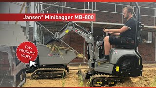 Jansen MB-800 Minibager, benzin, komplet set
