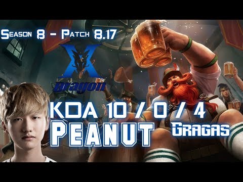 KZ Peanut GRAGAS vs ZAC Jungle - Patch 8.17 KR Ranked