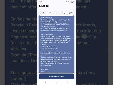 Readit - Summarize any link