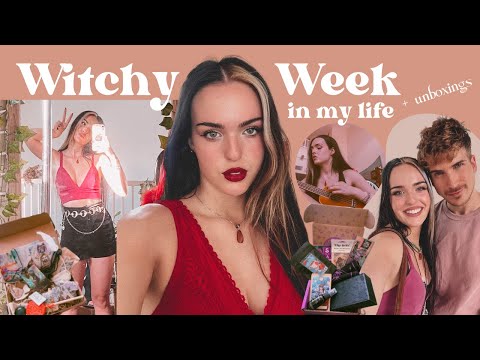 A Witchy Week in My Life | my chill moon cycle routine, meeting Joey Graceffa, & witchy unboxings!