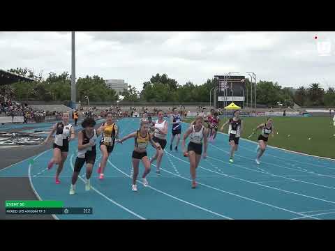 Mixed U15 4x100m Timed Final 3: 2023/24 Commonwealth Bank State Relay Championships