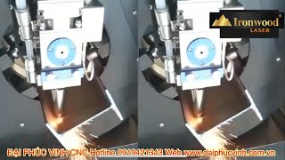 Máy Laser fiber cnc cắt Sắt I thép hình - ống - hộp ironwood