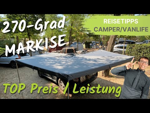 (...mega) bei Sonne ☀️ oder Regen ☔️ 270 Grad Fächermarkise fürs Reisemobil 🚙