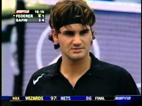 TMC 2004 SF Federer vs Safin Full match Part 2/3